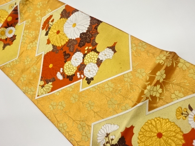 JAPANESE FUKURO OBI / WOVEN WEEPING SAKURA